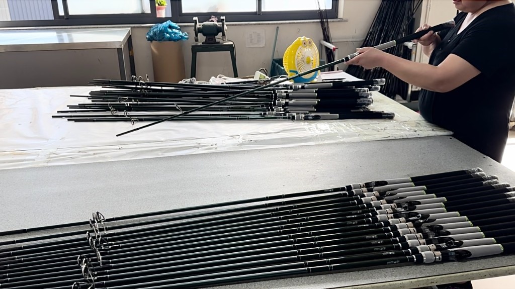 Fishing rod finishing process