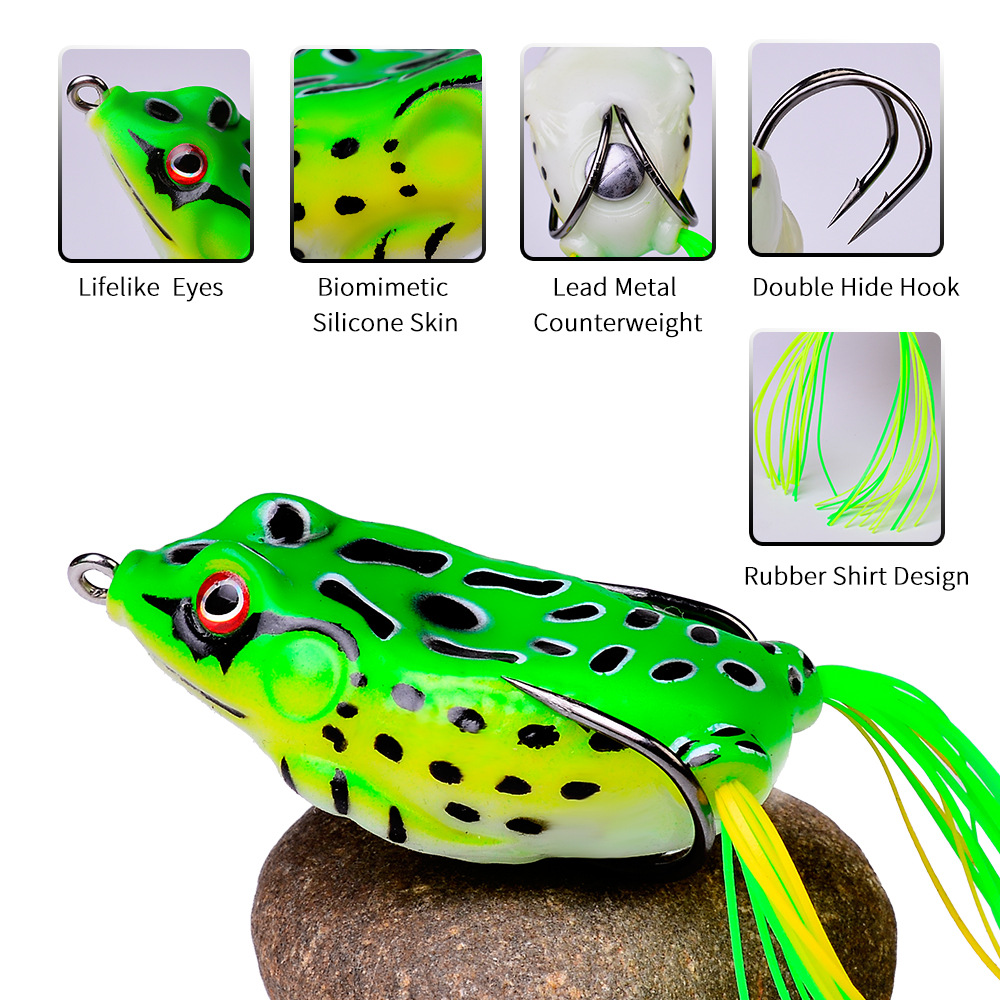 Factory Price Soft Fishing Frog Lure 5g 9g 13g 17.5g Artificial Bait Soft Lures Frog Fishing Lures for Fishing – Frog – view 3