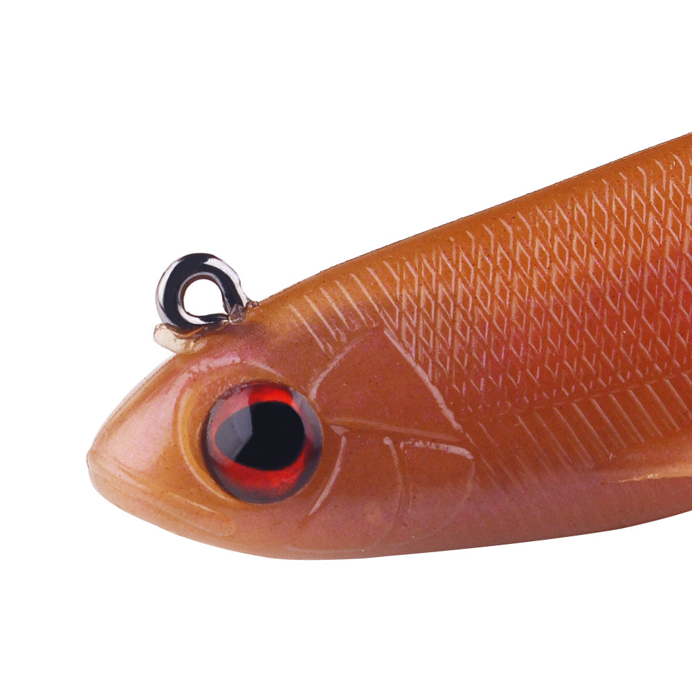 Artificial Soft Bait With Jig Head 6g 12g Jigging Soft Lure Rubber Pesca Fishing Bass Lures Swim Bait With T Tail – Worms & Grubs – view 5