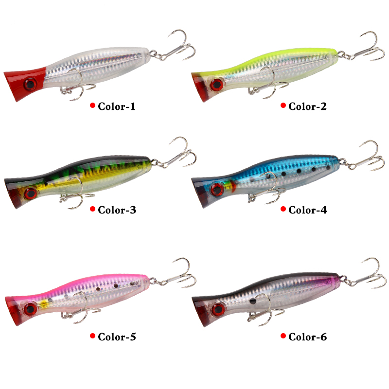 Large Popper Lure 12.5cm/40g TOP WATER Hard Baits Artificial Bait Fishing Lure for Bass – Popper – view 5