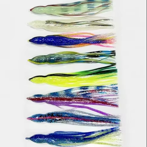 Accessories for Saltwater Trolling Soft Plastic Fishing Lure PVC Rubber for Pike Cod Carp Perch Mackerel Squid Octopus Skirts – Octopus Skirt – view 1