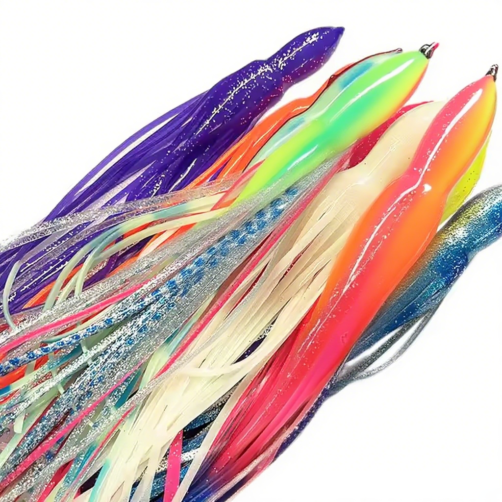 Accessories for Saltwater Trolling Soft Plastic Fishing Lure PVC Rubber for Pike Cod Carp Perch Mackerel Squid Octopus Skirts – Octopus Skirt – view 2
