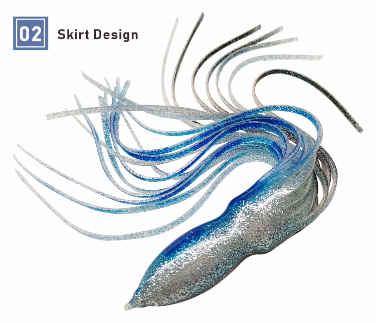 Accessories for Saltwater Trolling Soft Plastic Fishing Lure PVC Rubber for Pike Cod Carp Perch Mackerel Squid Octopus Skirts – Octopus Skirt – view 5