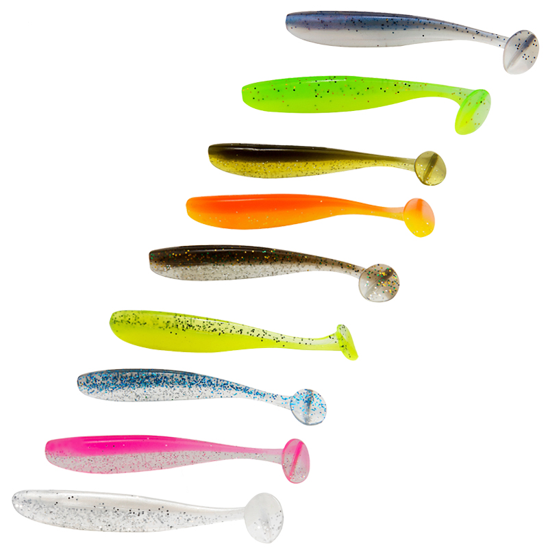 CHEERY T-tail Floating Waterway Soft Plastic Lures Wooden Fish Freshwater Fish Type Soft BAITS Sea Bass Lure Fishing Bait – Worms & Grubs – view 3