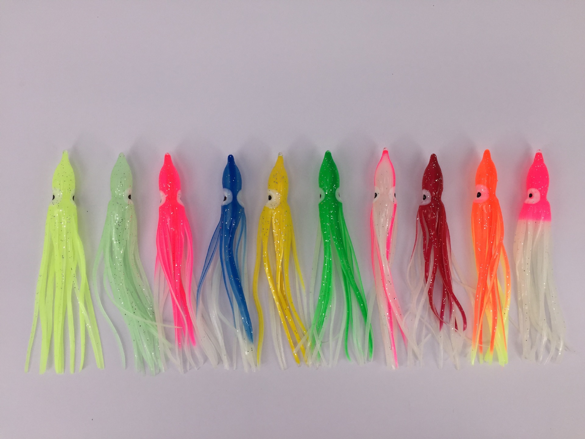 CHEERY NEW 4cm-24cm Luminous Fishing Squid Skirts Octopus Assist Artificial Soft Plastic Octopus Trolling Lure Fishing Lures – Octopus Skirt – view 5