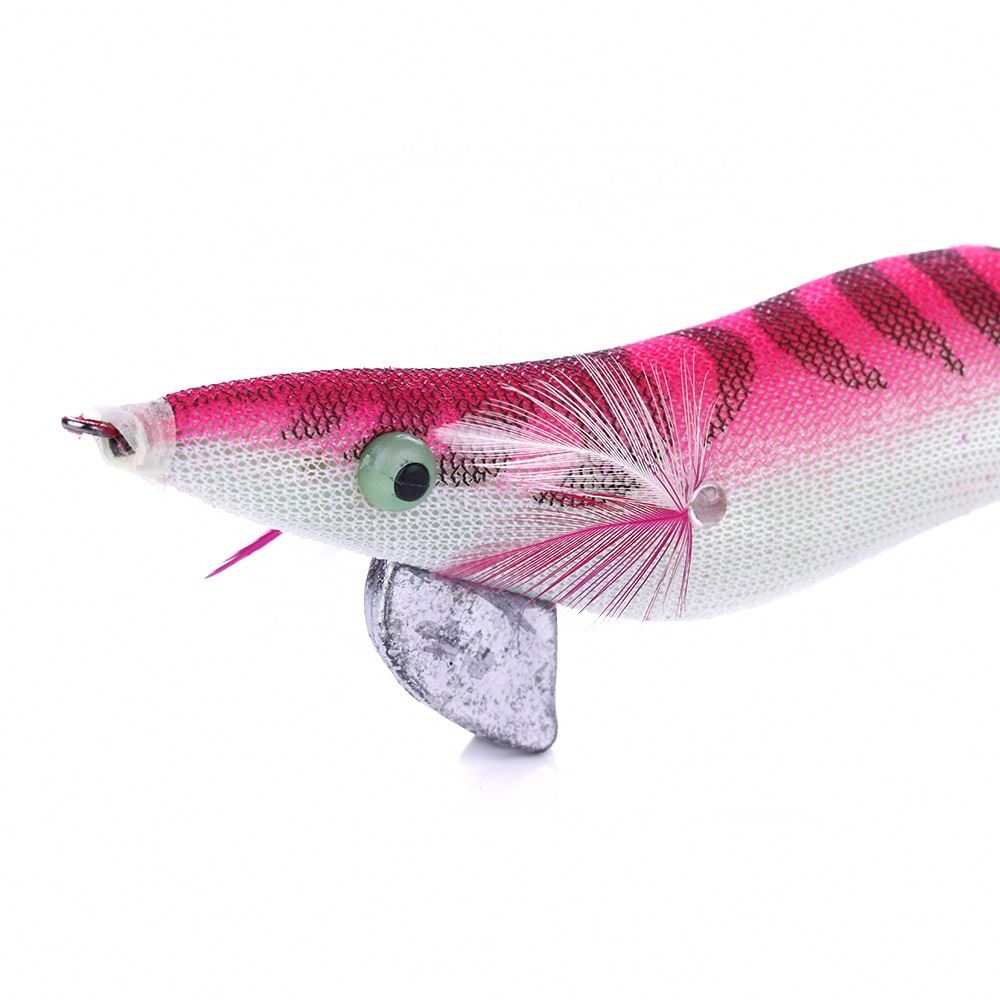 Fishing Lure Metal Lead Squid Jigging Hook 13.5Cm 19.8G Baits Jigging Wooden Shrimp – Wood Shrimp – view 4