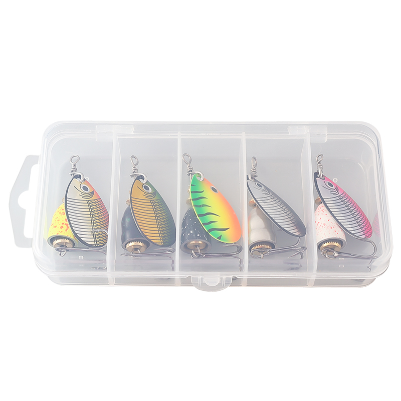 10g Spoon Spinner Fishing Lure Metal Inline Spinning Bait Blade Spoon Lure with Treble Hook for Bass – Spoon & Spinner – view 5