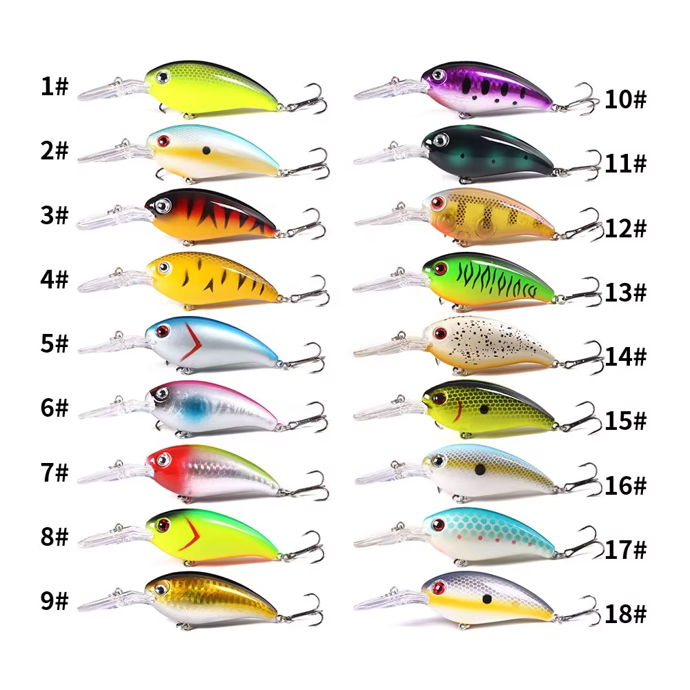 Hot Sale 10cm 14g Artificial Hard Plastic Crank Baits Deep Diving Wobbler Crankbait Fishing Lures with Long Tongue Board – Crankbait – view 3