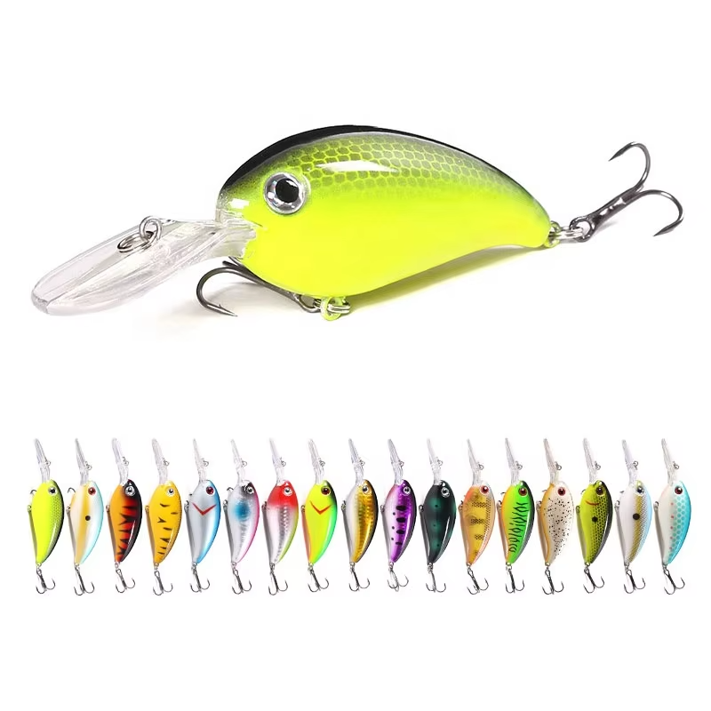 Hot Sale 10cm 14g Artificial Hard Plastic Crank Baits Deep Diving Wobbler Crankbait Fishing Lures with Long Tongue Board – Crankbait – view 2