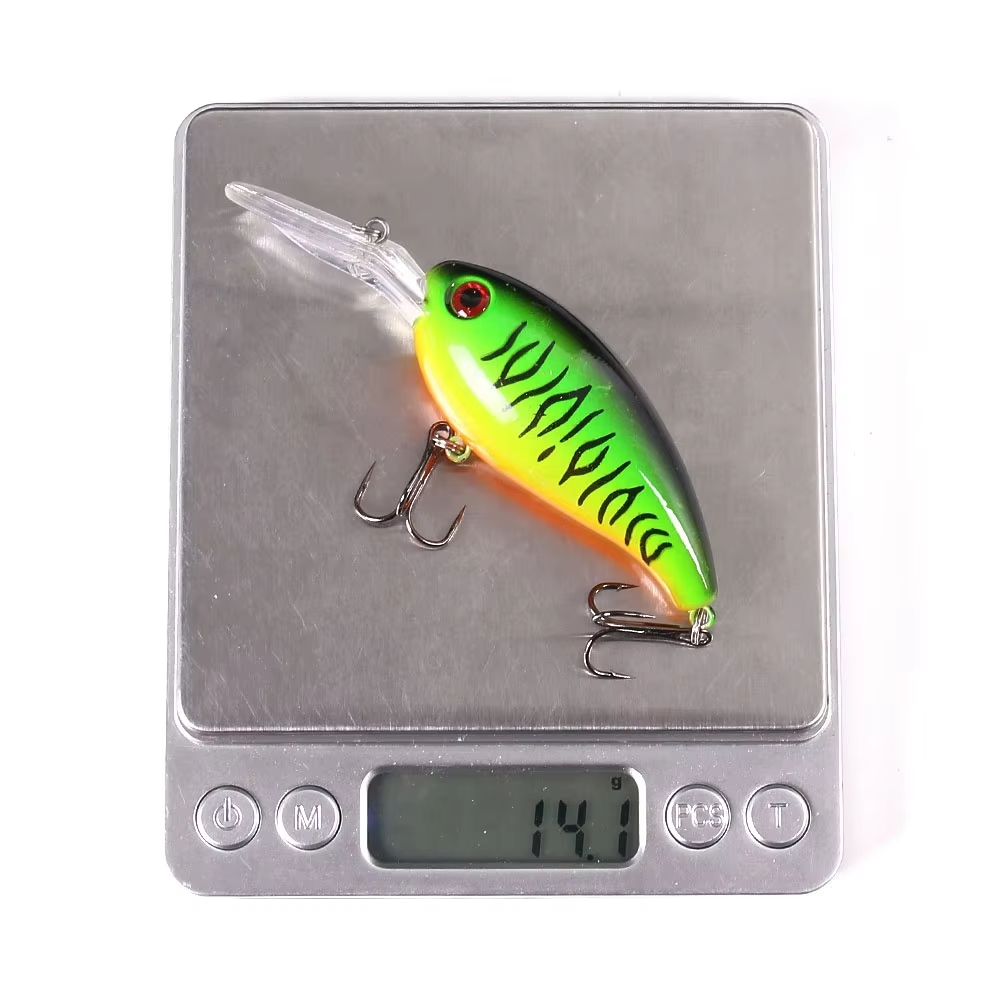 Hot Sale 10cm 14g Artificial Hard Plastic Crank Baits Deep Diving Wobbler Crankbait Fishing Lures with Long Tongue Board – Crankbait – view 5