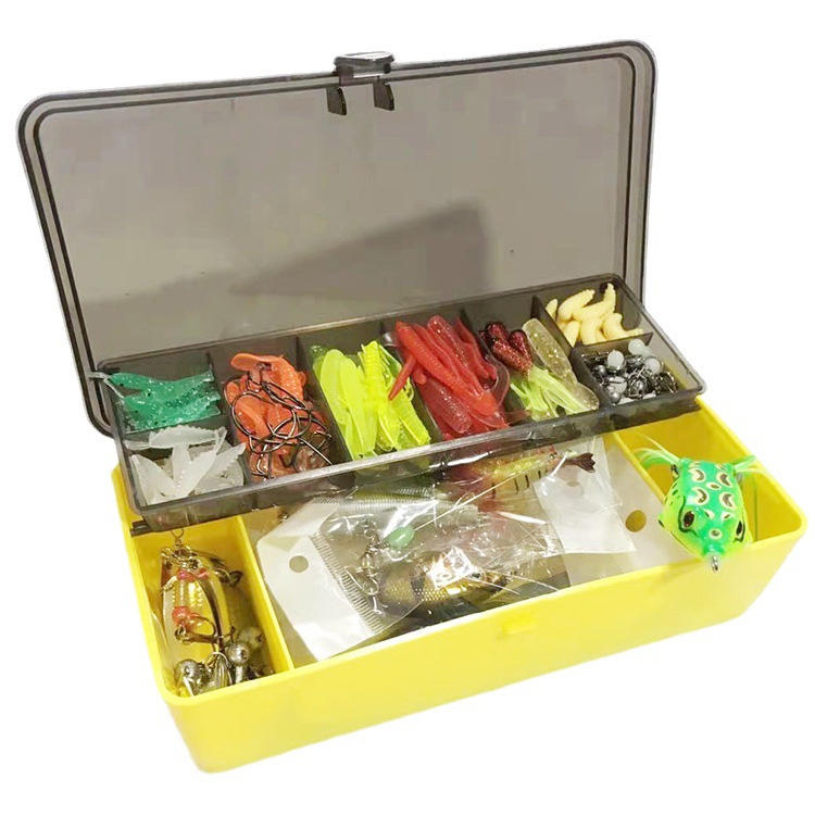 Factory Supply Customizable Fishing Kit Complete Soft Lures Spoon Minnow Frog Popper Crankbait Mixed Fishing Lure Combo Set – Metal Lure – view 1