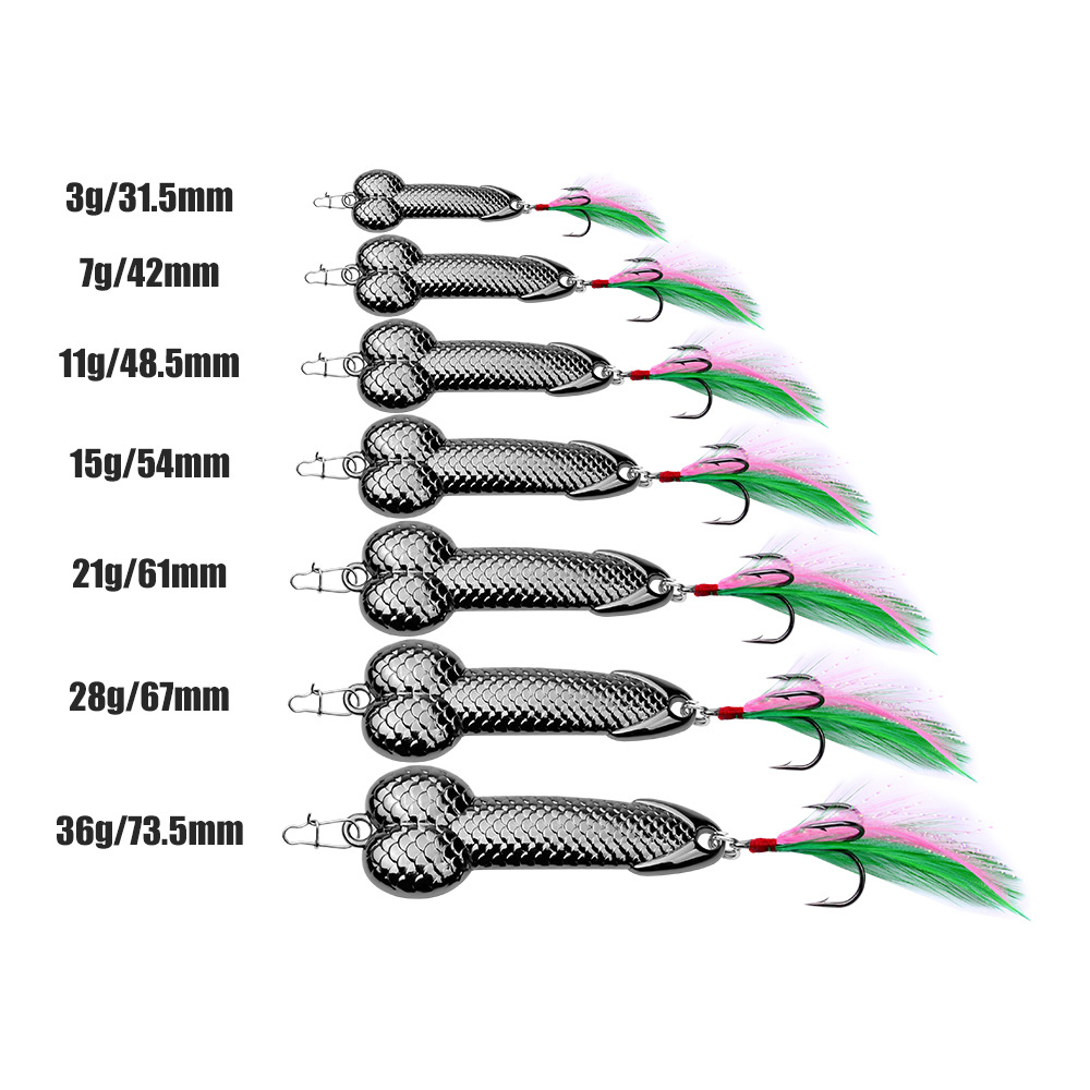 New 3g 7g 11g 15g 21g 28g 36g Spoon Lure Luya DD Vib Vibrating Rotating Sequins Long-range Micro-vibration – Metal Lure – view 3