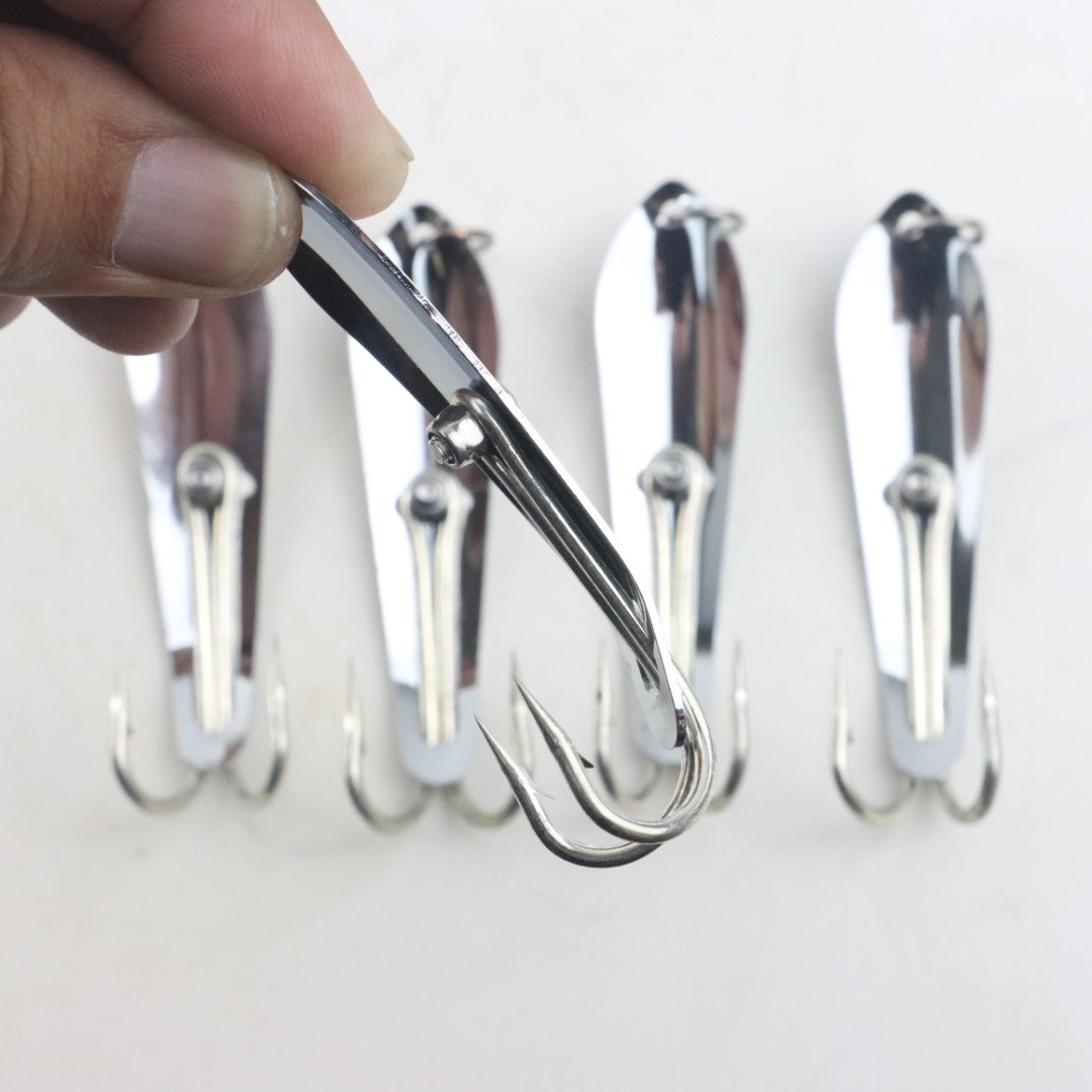 CHEERY Stainless Steel Casting & Trolling Fishing Spoon Lure for Carp & Bass-Ice & Float Fishing – Other Hard Lure – view 3