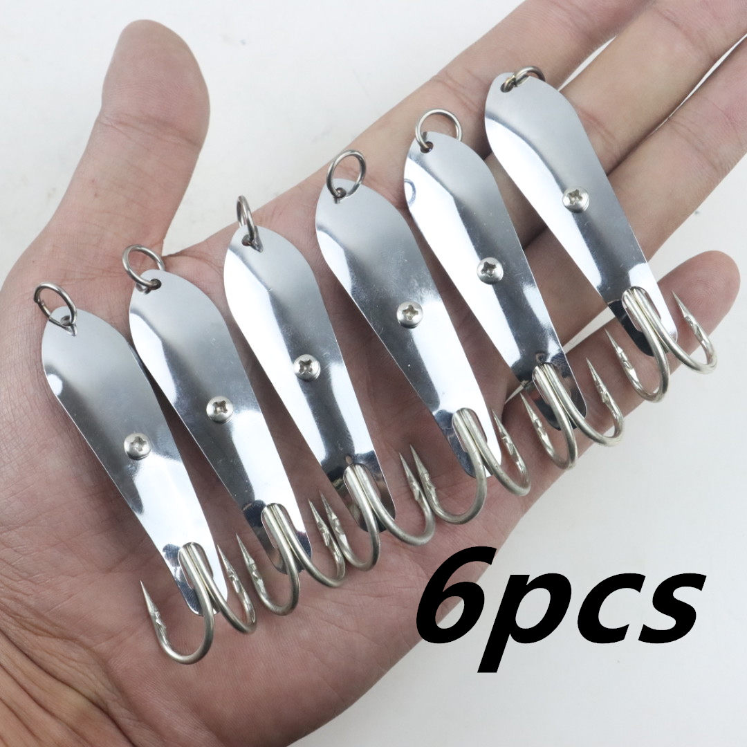CHEERY Stainless Steel Casting & Trolling Fishing Spoon Lure for Carp & Bass-Ice & Float Fishing – Other Hard Lure – view 4