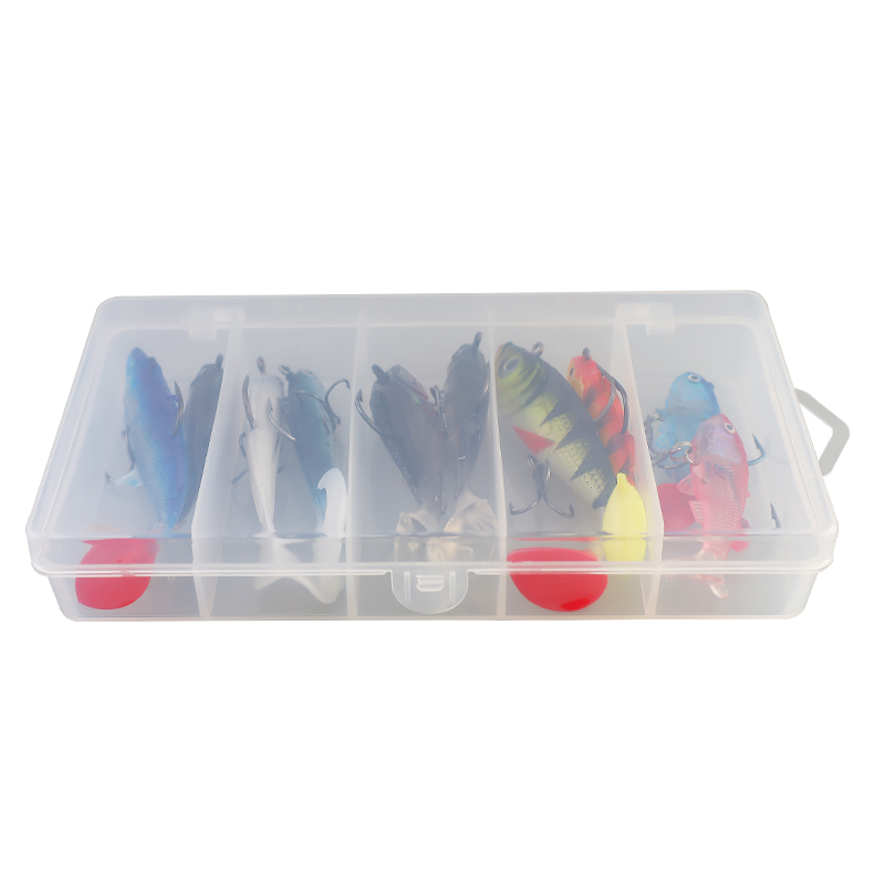 CHEERY 6pcs 8pcs 9pcs 11pcs 13pcs Swimbait Bionic Rubber Shad Fish Soft Bait With Lead Head Hooks Jig Wobblers Fishing Lure Set – Worms & Grubs – view 3