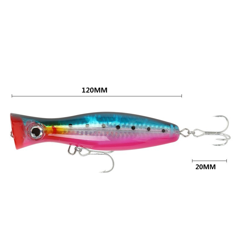 CHEERY Custom Wholesale ABS Plastic 120mm Top Water Saltwater Fishing Bait Popper Lure – Popper – view 4