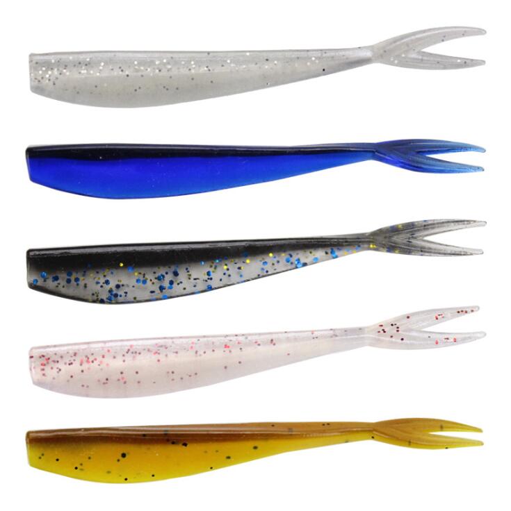 7CM 1.2G Soft Bait Split-tail Simulation Soft Bait Earthworm Molds Soft Plastic Fishing Soft Vibe Bait Lure – Worms & Grubs – view 1