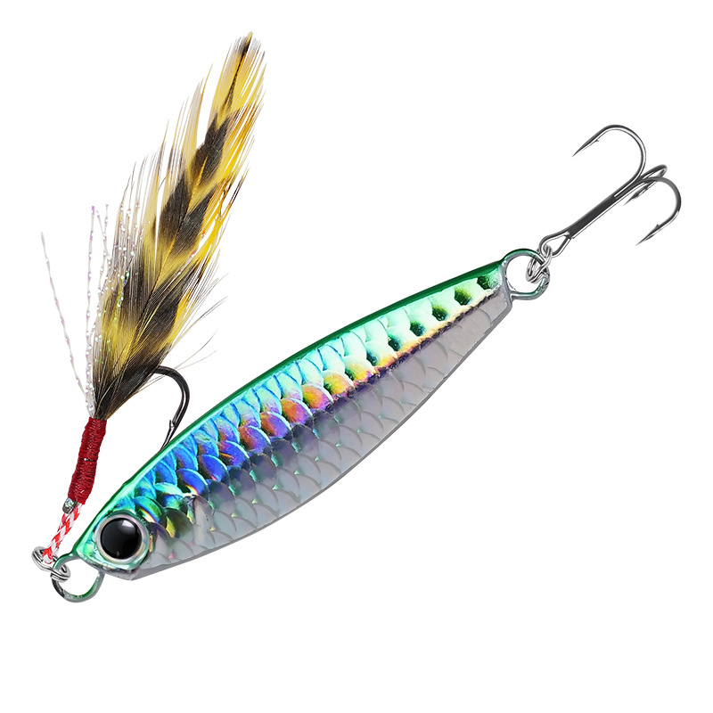 Hot Selling 7g 10g 15g 20g 25g 30g Lead Fishing Baits Metal Jig Lure Luminous Fishing Lure Hard Slow Jigbait Lure – Metal Lure – view 1