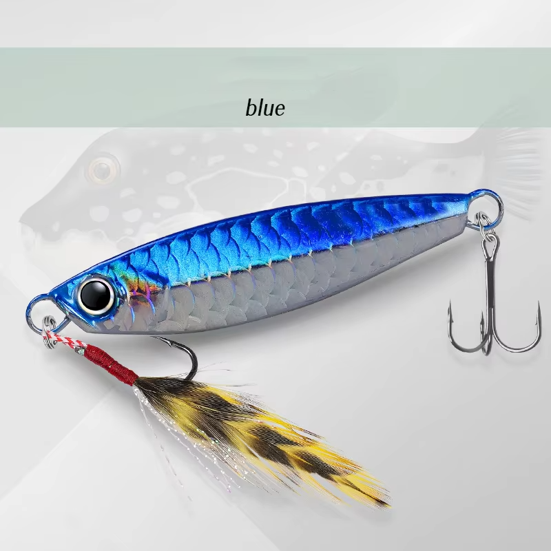 Hot Selling 7g 10g 15g 20g 25g 30g Lead Fishing Baits Metal Jig Lure Luminous Fishing Lure Hard Slow Jigbait Lure – Metal Lure – view 4