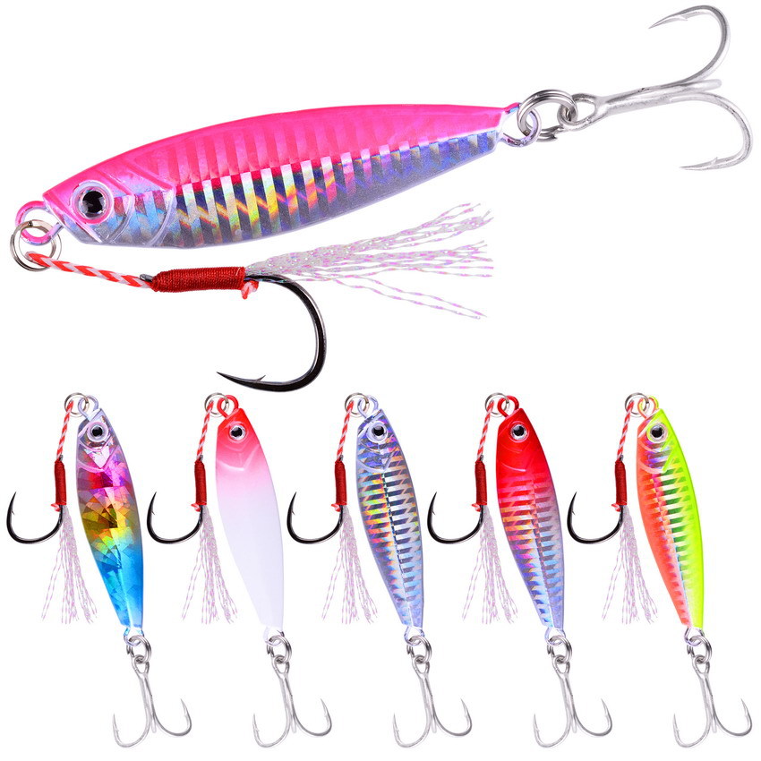 OEM High Quality Jig Slow Speed Metal Lead Saltwater Fishing Fast Vertical Jigging Lures Metal Jig with Hooks – VIB – view 1
