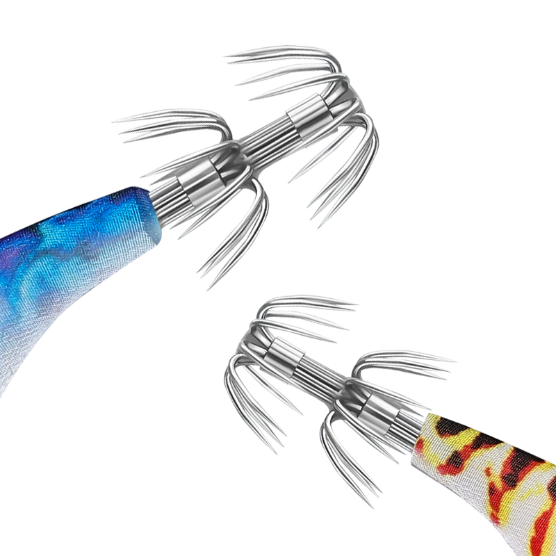 CHEERY Palmer 9cm 7g Luminous Squid Jig Lures Wood Shrimp Squid Fishing Lure Saltwater Fishing Bait Glow Squid Jig – Wood Shrimp – view 4