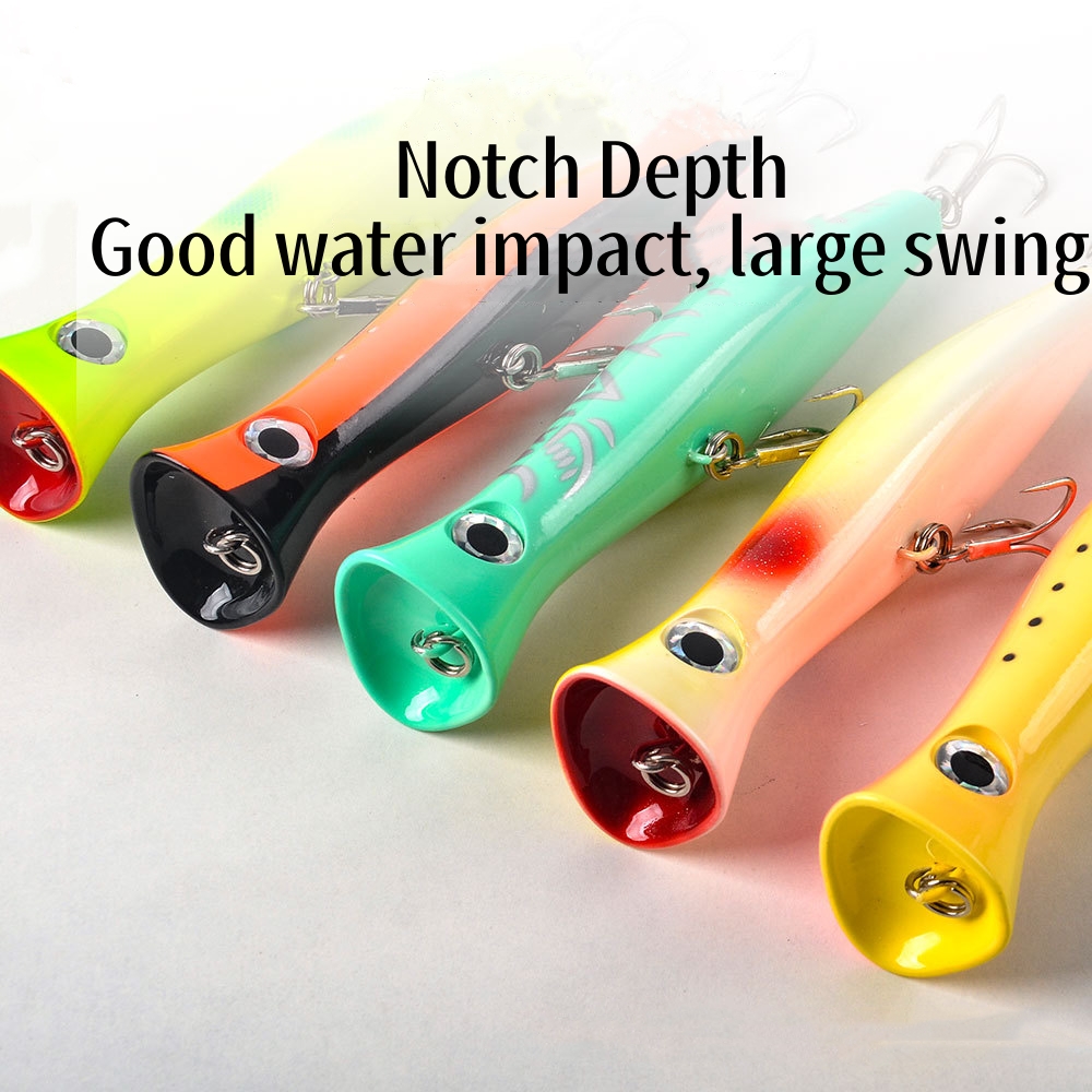 Cheery New OEM Topwater Popper Lure 190mm 120g Saltwater Floating Popper Bait Big Game GT Tuna Sea Fishing Lure Popper – Popper – view 4