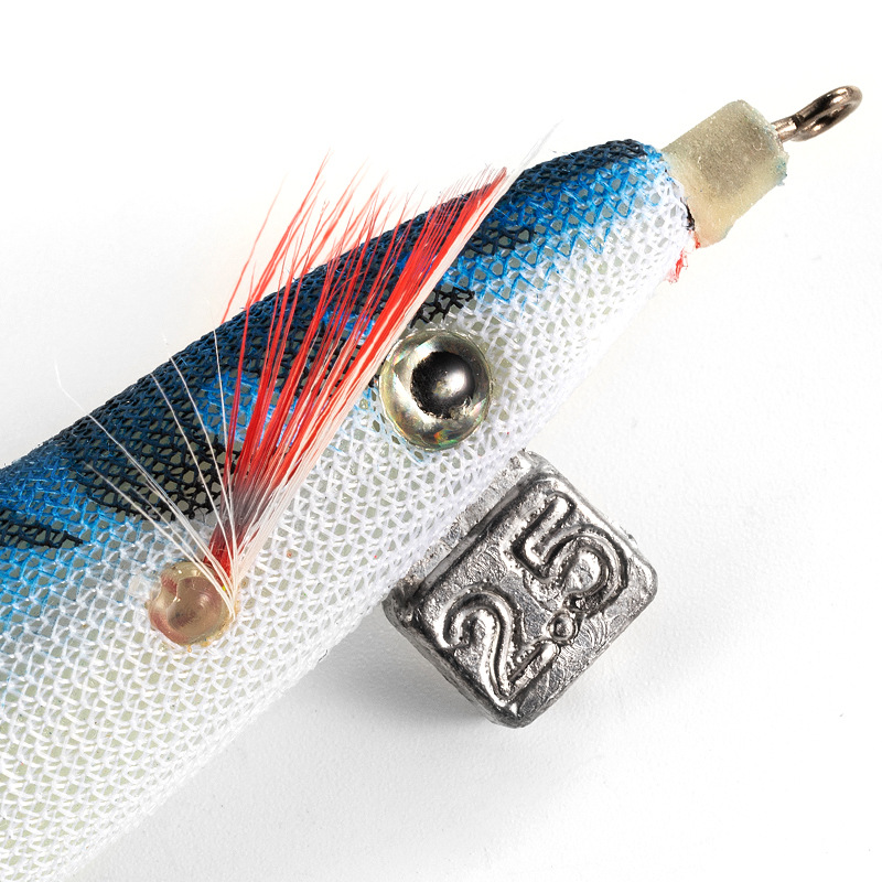 CHEERY Squid Jig 2.5# 75mm 12g Luminous Led Fishing Octopus Sauid Shrimp Jig Lure Octopus Squid Jig Hook – Wood Shrimp – view 4