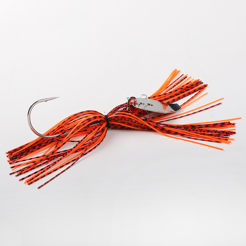 CHEERY Wholesale Blade Bait with Rubber Skirt Buzzbait Fishing Lures Chatter Bait Bladed Jigs Lures – Octopus Skirt – view 5