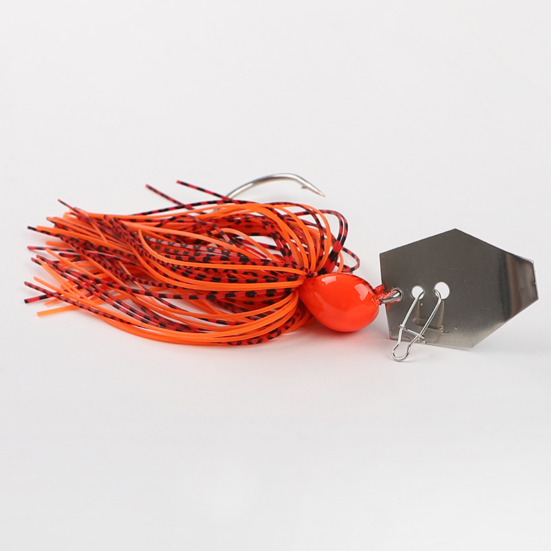 CHEERY Wholesale Blade Bait with Rubber Skirt Buzzbait Fishing Lures Chatter Bait Bladed Jigs Lures – Octopus Skirt – view 4