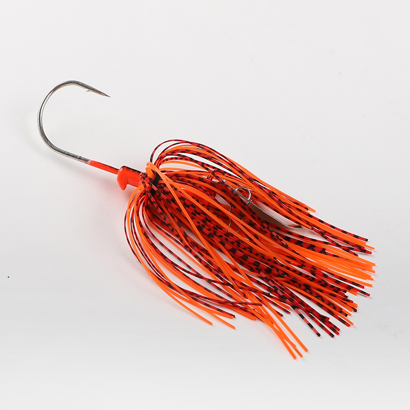 CHEERY Wholesale Blade Bait with Rubber Skirt Buzzbait Fishing Lures Chatter Bait Bladed Jigs Lures – Octopus Skirt – view 3