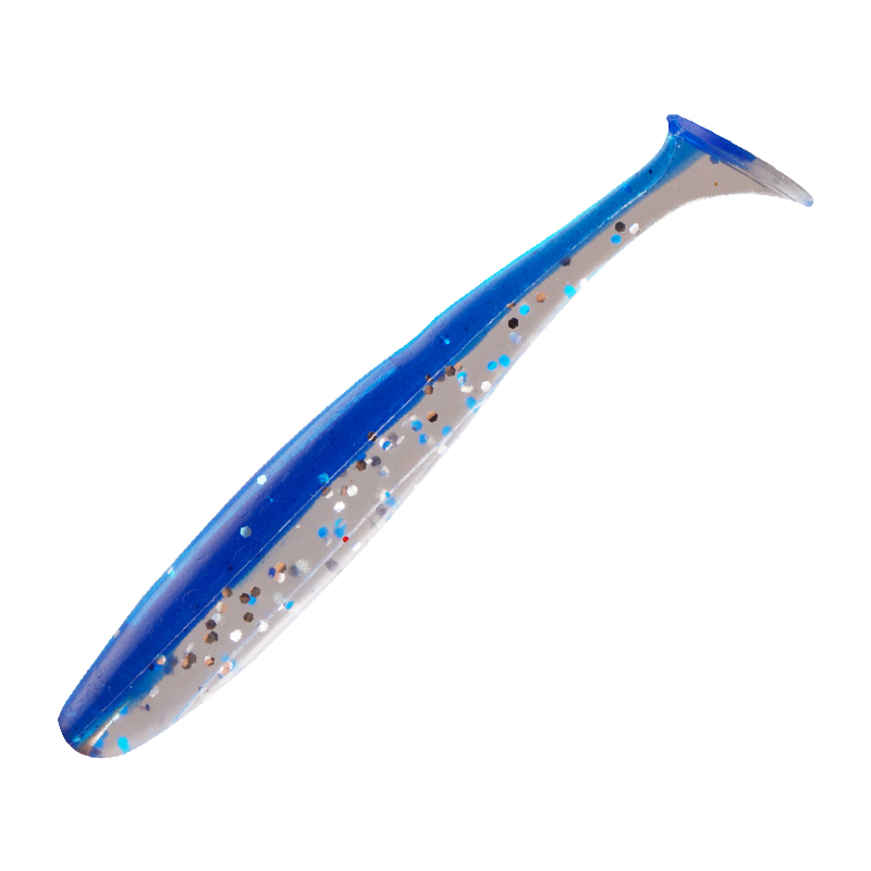 12cm Silicone PVC Saltwater Swimbait T-Tail Soft Bait Fishing Lure Double Color Worm Grub Paddle Tail Plastic – Worms & Grubs – view 2