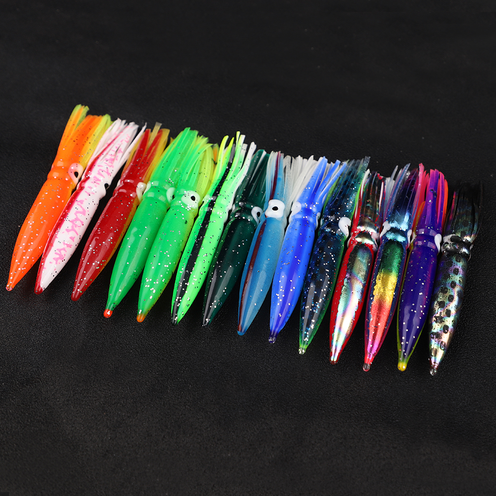 CHEERY Soft Squid Skirt 9/7.5cm Luminous Artificial Octopus Fishing Lure Trolling Baits XX-113 – Octopus Skirt – view 2