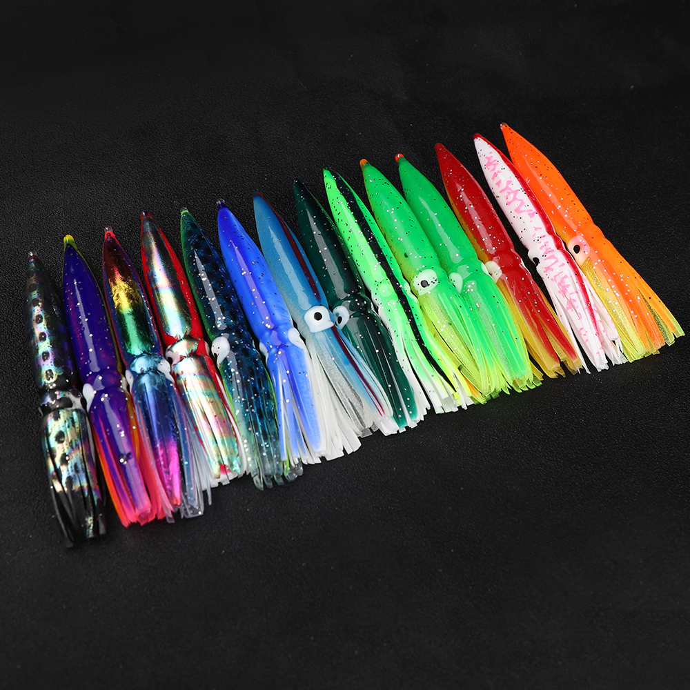 CHEERY Soft Squid Skirt 9/7.5cm Luminous Artificial Octopus Fishing Lure Trolling Baits XX-113 – Octopus Skirt – view 3
