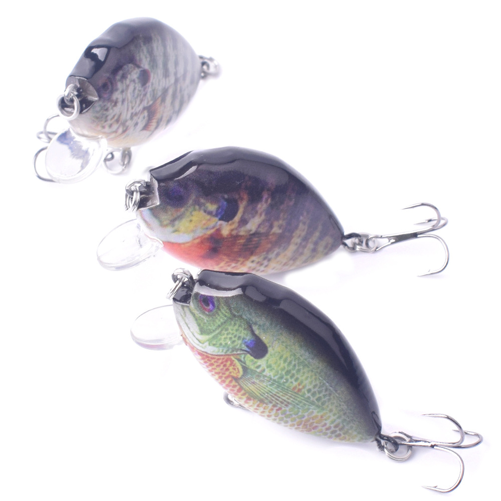 6cm 14.5g Submerged Hard Body Crank Baits Wobblers Fishing Lures Panfish Simulation Road Sub Fish Bait Sun Fish Bait – Crankbait – view 3