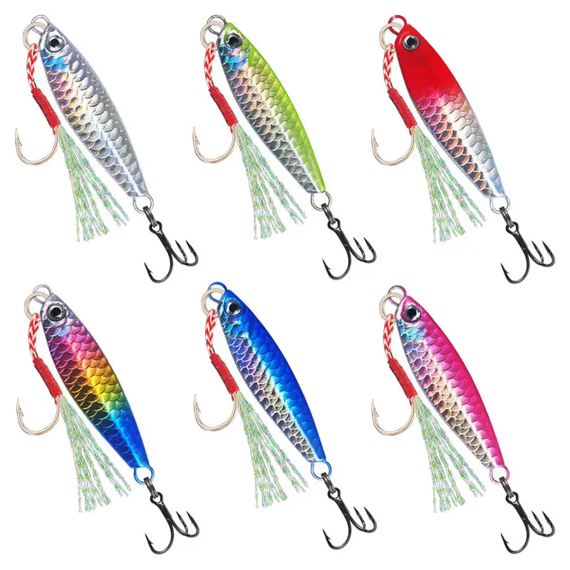 Hard Lead Metal Jigging Lure for Saltwater Ocean Boat Fishing Jigging Lure for Carp Bass Trout Species Sea Fishing – Metal Jig – view 1