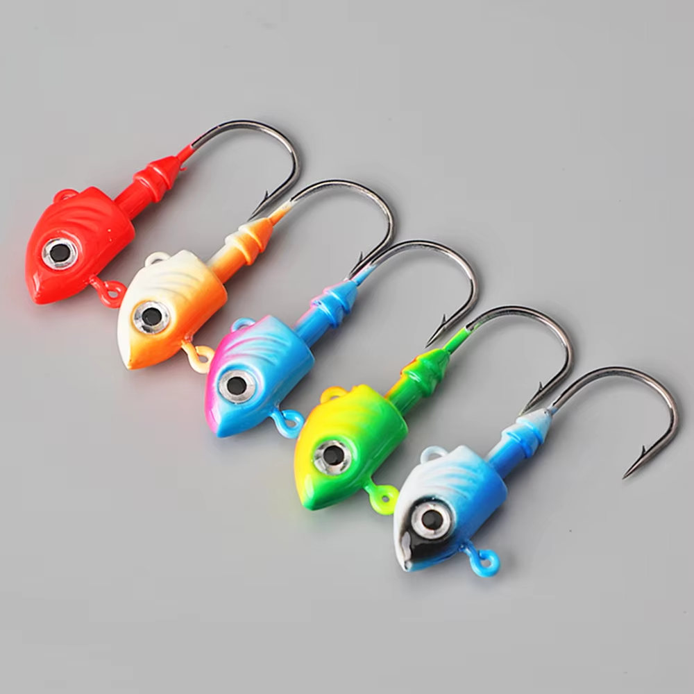 CHEERY Saltwater Fishing Jig Head 10g 15g 20g 25g 30g 35g 40g Heavy Lead Hook with Lead Jig Heads – Metal Lure – view 2