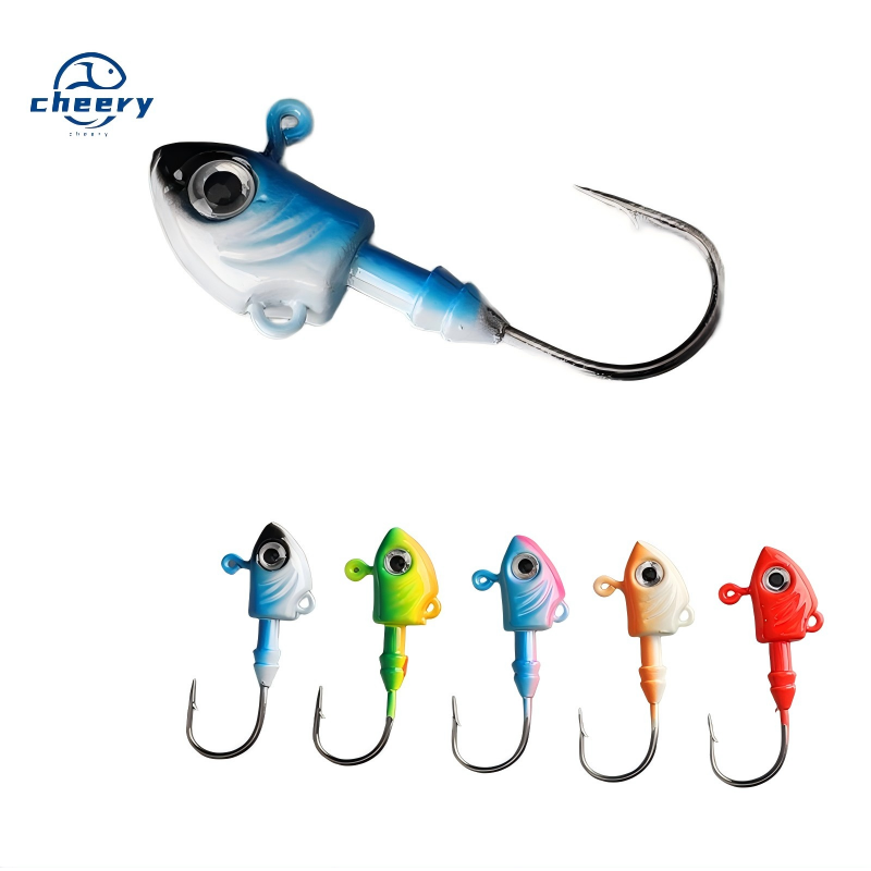 CHEERY Saltwater Fishing Jig Head 10g 15g 20g 25g 30g 35g 40g Heavy Lead Hook with Lead Jig Heads – Metal Lure – view 1