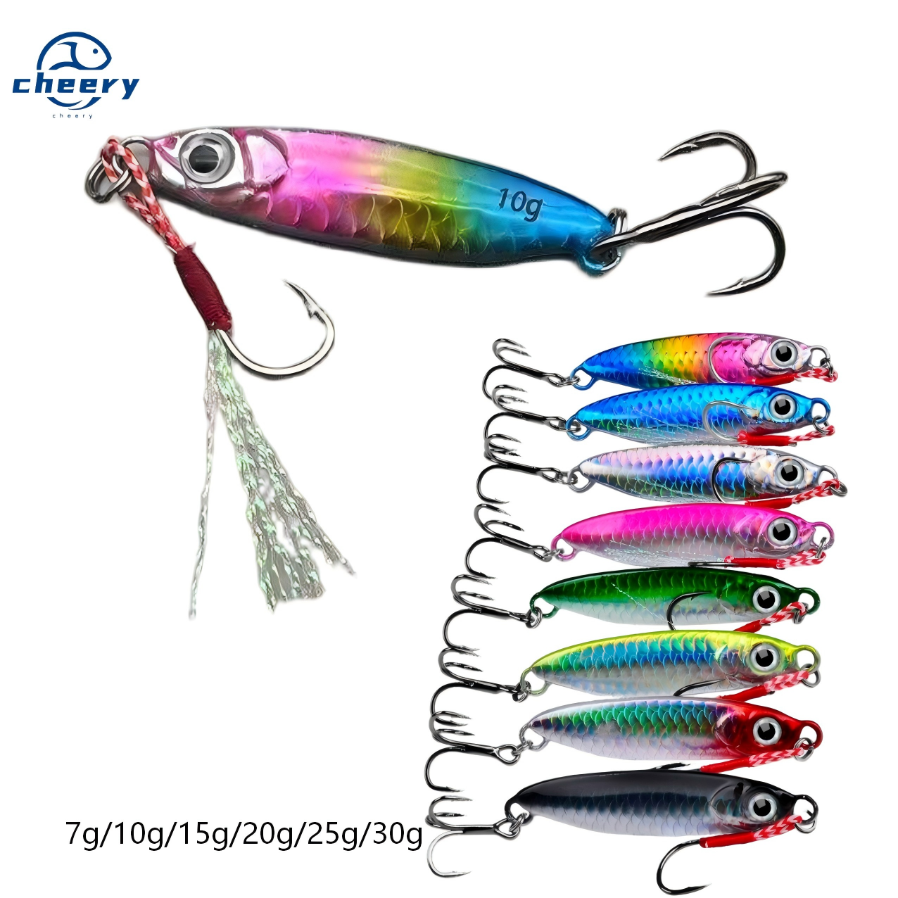 Cheery Top Right 105 7g~30g Japanese Fishing Jig Jigging Lure Deep Sea Fishing Lures Metal Fishing Bait Metal Jig – Metal Lure – view 1