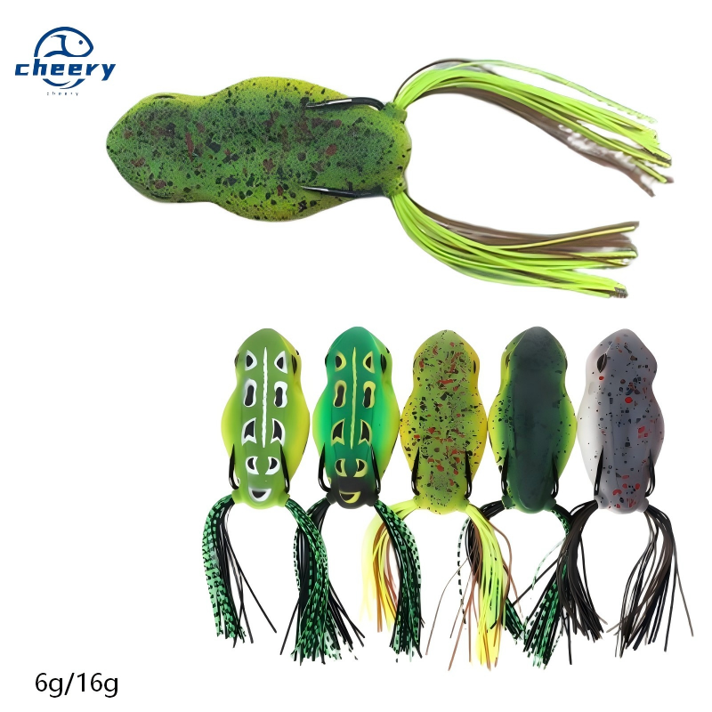 CHEERY Lure Popper Top Water Hollow Soft Fishing Simulated Frog Bait XX-114 – Frog – view 1