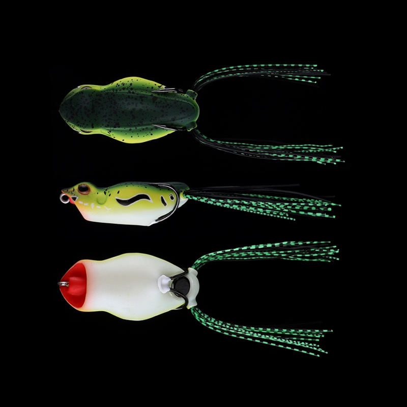 CHEERY Lure Popper Top Water Hollow Soft Fishing Simulated Frog Bait XX-114 – Frog – view 3