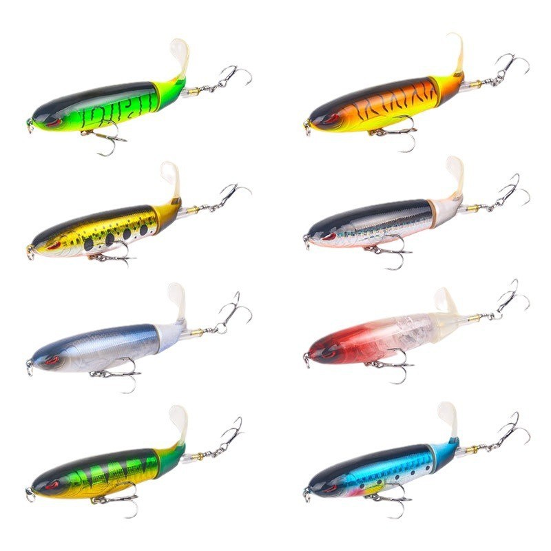 Luya Hard Plastic Artificial Fish Bait Surface Tractor Pencil Propeller Freshwater Bottom Fishing Gear for Carp & Pike – Pencil – view 2