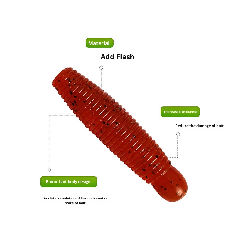 Wholesale Anti-Hook Soft Body Honeycomb Potato Bee Larva Fishing Simulator Plastic Lure Bait for Carp Bass & Snakehead Fish – Worms & Grubs – view 4