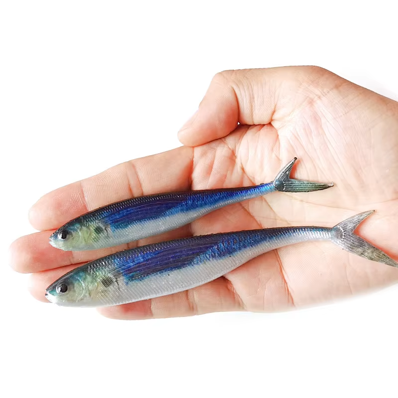 3D High-Impression Flying Fish Lure High-Impression PVC Material Printed Soft Bait Creative Artificial Fish Bait Plastic Fishing – Worms & Grubs – view 1