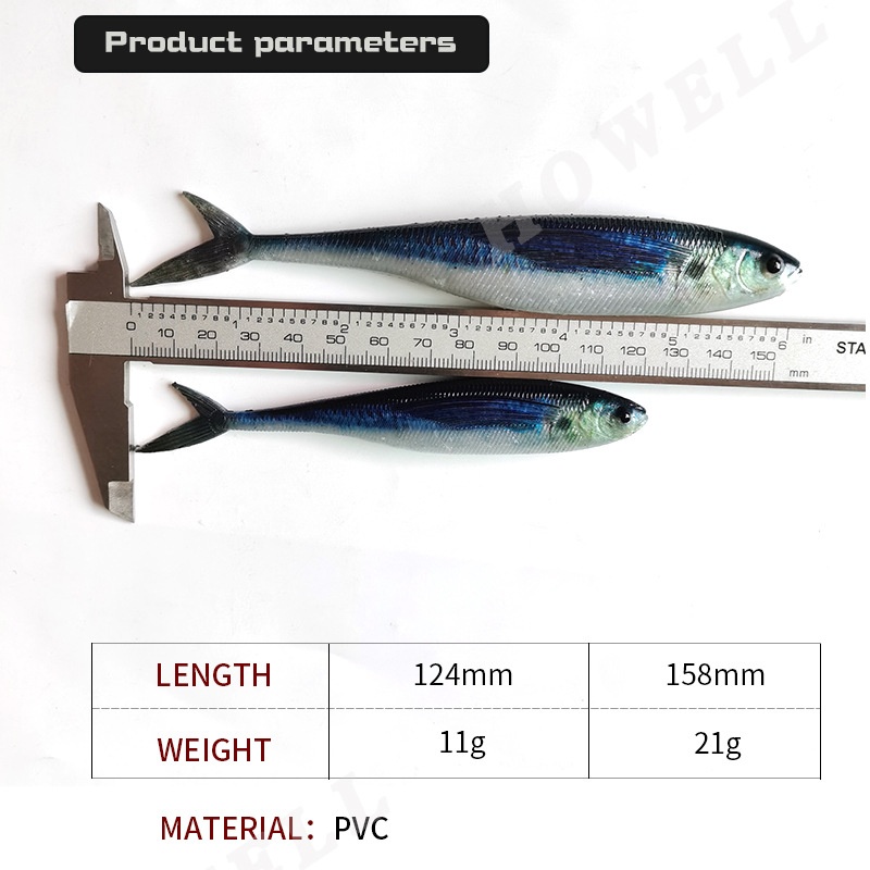 3D High-Impression Flying Fish Lure High-Impression PVC Material Printed Soft Bait Creative Artificial Fish Bait Plastic Fishing – Worms & Grubs – view 4