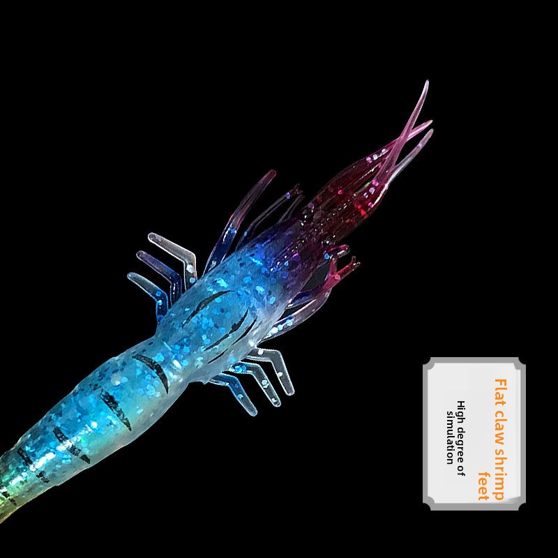 CHEERY Highly Simulated 9cm 3.8 Grams Soft Bait Shrimp/Luya Carp Target Species Bottom Shrimp Hook Slot Plastic for Cross-Border – Worms & Grubs – view 4