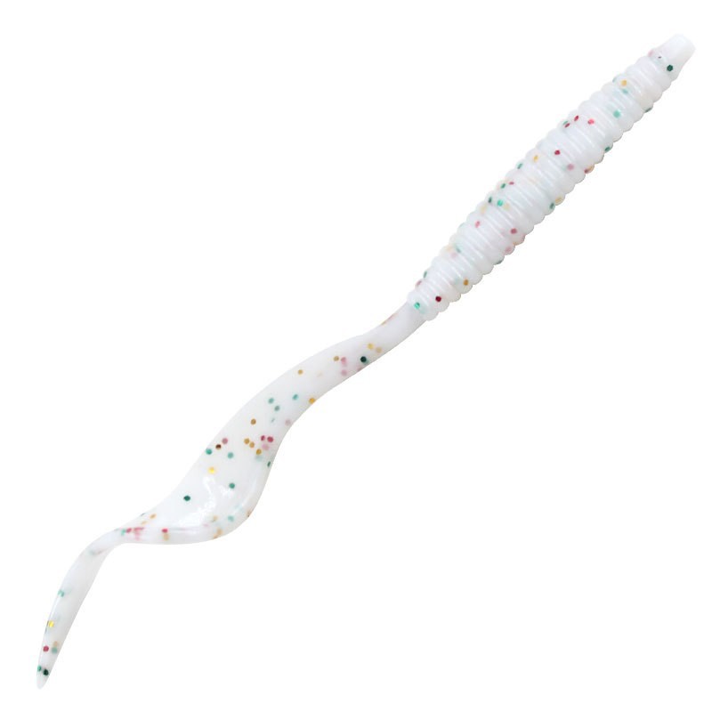 Wholesale Luminous Artificial PVC Bait 9cm 14cm Half Sickle Tail Soft Worm for Carp Freshwater Saltwater for Bottom Sea Bass – Worms & Grubs – view 1