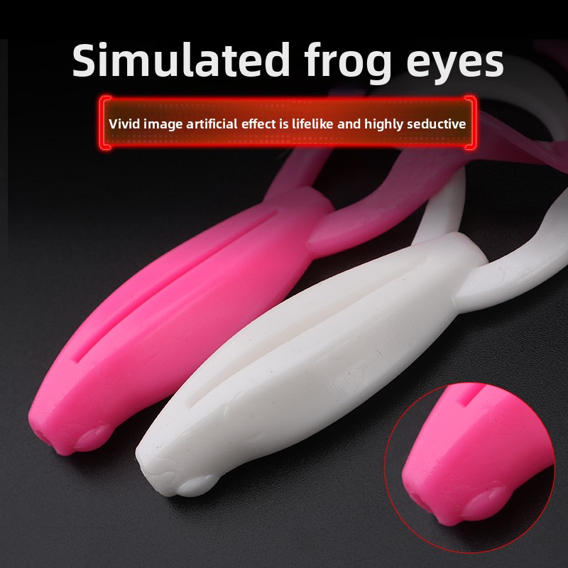 ABS Plastic Floating Water Kicking Frog Lure Artificial Soft Bait Simulation for Wildlife Attracting Bass Pike Ray – Worms & Grubs – view 2