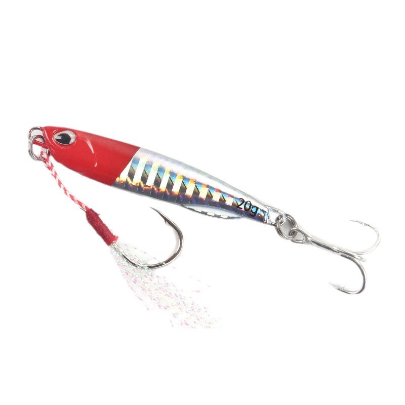 Manufacturer Wholesale Metal Long Lure Bait Duo Jig Double Hooks for Sea Fishing Attracts Bass Mandarin Mackerel Carp for Bottom – Metal Lure – view 1