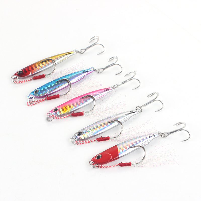 Manufacturer Wholesale Metal Long Lure Bait Duo Jig Double Hooks for Sea Fishing Attracts Bass Mandarin Mackerel Carp for Bottom – Metal Lure – view 2
