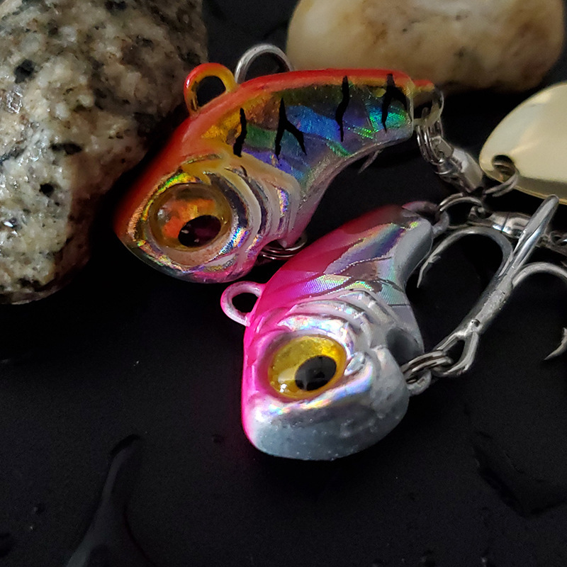 Luya Second Generation Metal Vib Bait Freshwater Bass Fish Rotating Sequins Attracts Sea Bass Zander Saltwater Drop-Up – Metal Lure – view 2